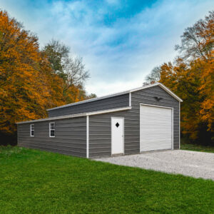 Garage with Lean-to