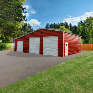 Garage with Lean-to