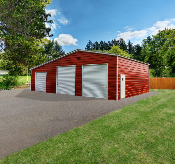 Garage with Lean-to