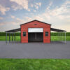 Garage with Lean-to's