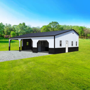 Custom metal garage