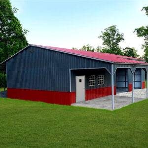 Garage With Porch
