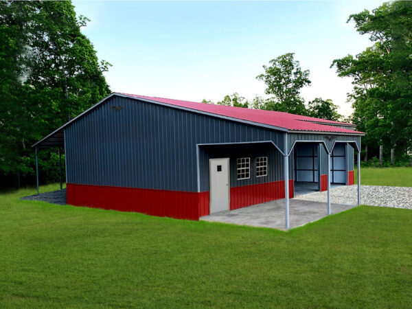 Garage With Porch